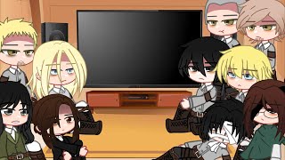 Attack on titan the alliance react to each other  Gacha club [upl. by Carrington]