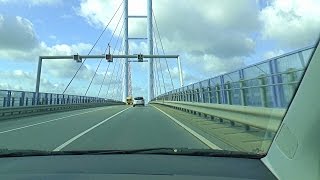 Über die Rügenbrücke Richtung Stralsund [upl. by Ahso802]