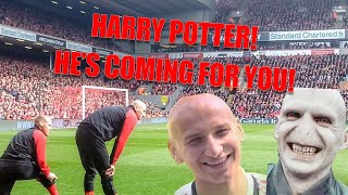 West Ham Funny Harry Potter chant for Jonjo Shelvey at Anfield [upl. by Wynne]