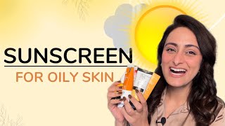 Best sunscreens for oily skin acne prone skin combination skin  Dermatologist recommends [upl. by Marpet290]