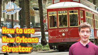 How to Ride New Orleans Streetcars including the St Charles Streetcar [upl. by Eelnyl]