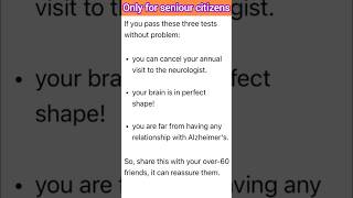 Only for seniour citizen’s neurological testing [upl. by Tdnaltroc]