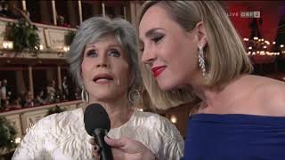 Jane Fonda at the Vienna Opera Ball 2023 [upl. by Sanjay]