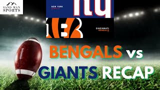 Bengals VS Giants NFL Instant Reaction  Week 7 Opening Lines  SampS Pigskin Picks [upl. by Nageam]