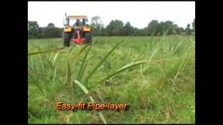 Mole Drain Plough  Pipelayer  Subsoiler from OKeeffe Engineering Newmarket Co Cork [upl. by Regdor]