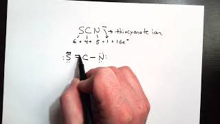 Drawing Lewis Structures 6 thiocyanate ion [upl. by Iredale]