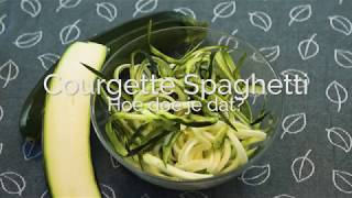 Hoe maak je courgette spaghetti PuurGezond [upl. by Barram]