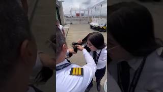 Pilot 🧑‍✈️ solo well come Long hair to Short haircut 💇‍♀️by Staff 😱 youtubeshorts buzzcutvideos [upl. by Airpal333]