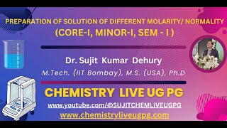 PREPARATION OF SOLUTION OF KNOWN NORMALITY OR MOLARITY [upl. by Siubhan]