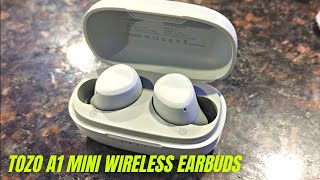 TOZO A1 Mini Wireless Earbuds Review amp User Manual  Bluetooth Headphones Builtin Microphone [upl. by Hsekin]