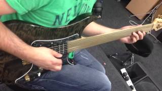 Tom Quayle Jamming on a Vigier Surfretter Fretless Guitar [upl. by Nyrrek]