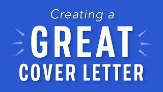 Tips for Creating a Great Cover Letter [upl. by Itnaihc336]