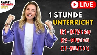 1 Stunde Grammatik amp Wortschatz B1 B2 C1 🇩🇪 Learn German Fast [upl. by Nemajneb]