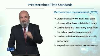 Predetermined Time Standards  Production  Operations management  MGT713Topic088 [upl. by Cybill]