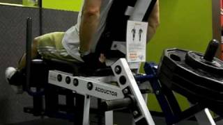 Hammer Strength adductor machine [upl. by Eiramait]