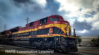 RARE Locomotives Leading BNSF Trains LAFullerton Junction [upl. by Firooc417]