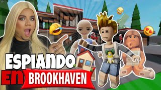 ESPIANDO CASAS en BROOKHAVEN 😱ROBLOX [upl. by Odranoel292]