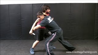 Krav Maga  Knife Attack Hand Defenses  360 Degree Outside Defenses Defense to Control Tactics [upl. by Merchant]