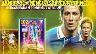 HAMPIR 70 MENGUASAI PERTANDINGAN MENGGUNAKAN PEMAIN EPIC GRATISAN DARI KONAMI [upl. by Ihcur958]