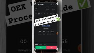 💸 OEX Withdrawal Process Guide How to Withdraw to Binance Trust Wallet amp MetaMask Now shorts [upl. by Llevad]