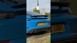 2022 718 Cayman GTS 40 exhaust sound [upl. by Bergstrom578]