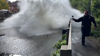 Tractors vs FLOODED Rufford Ford  part 3 [upl. by Yerga]