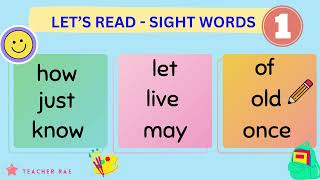 Lets Read Sight Words  First Grade part 2  Vocabulary for Kids [upl. by Annohsed]