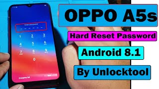 OPPO A5s Hard Reset Pasword By Unlocktool Done100 [upl. by Gotthard]