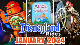 Disneyland Rides  January 2024 POVs 4K 60FPS [upl. by Valtin]