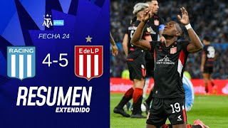 Racing Club 4 vs 5 Estudiantes de La Plata   TorneoBetano  Resumen Extendido Fecha 24 [upl. by Elleraj]