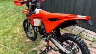 2025 KTM 300 XCW First Start Walk Around [upl. by Nnylyahs790]