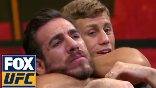 Rear Naked Choke demo with Urijah Faber and Kenny Florian  UFC TONIGHT [upl. by Landmeier]