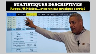 RappelRévision des STATISTIQUES DESCRIPTIVES IUT Le Creusot  Université de Bourgogne [upl. by Romola]