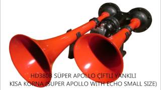 HİDO KORNA SHOW 19 ADET HAVALI KORNA  HİDO HORN SHOW 19PCS AIR HORNS [upl. by Lampert]