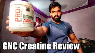 GNC Pro Creatine Monohydrate 3000 Review Watch before Buying Any Creatine Suppliment Hindi [upl. by Guimond]