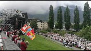 MG Glishorn spielt die Walliser Hymne am Eidgenössischen Jodlerfest 2017 [upl. by Irakuy967]