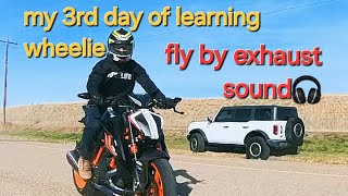 3rd day of learning  KTM 1290 Superduke R ktm ktmduke ktmrc390 bikelife insta360x3 wheelie [upl. by Ume]