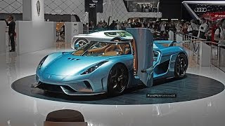 Koenigsegg Regera  Walkaround Tour in detail Exterior amp Interior at Geneva Motor Show 2015 [upl. by Ivanah]