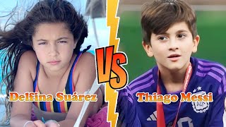 Delfina Suárez VS Thiago Messi Transformation ★ From Baby To 2024 [upl. by Snowber]