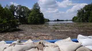 Hochwasser in der Altmark 450 Helfer kämpfen in Bömenzien gegen die Fluten [upl. by Ilecara911]