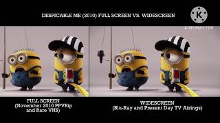 Despicable Me 2010 End Credits Widescreen vs Full Screen [upl. by Austreng]