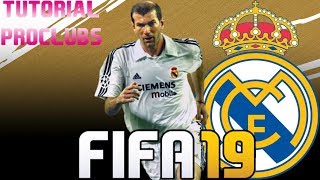 FIFA 19  TUTORIAL FACE I Zidane ICON Pro Clubs [upl. by Witt774]