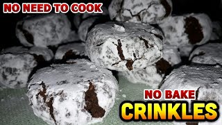 CRINKLES RECIPE  Graham crushed crinkles  No bake crinkles  NO NEED TO COOK  Chocolate crinkles [upl. by Atteras]