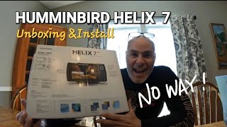 Humminbird Helix 7 Fish Finder Unboxing and Install [upl. by Fadiman763]