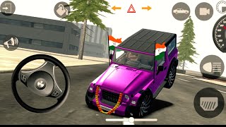 Dollar Song Modified Mahindra Pink 💝 Thar🤯  Indian Cars Simulator 3D  Android Game Part 77✔️ [upl. by Lucic]