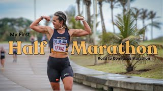 Road To Comrades Marathon Vlog 2 MY FIRST HALF MARATHON 211 km [upl. by Aenal]