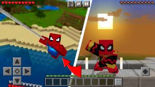 O MELHOR ADDON DO HOMEM ARANHA PRO MCPE 120 Minecraft bedrock [upl. by Ellevehs]