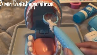 3 min dentist appointment 🦷🪥fast ASMR [upl. by Alket276]