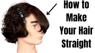 how to make straight hair wavy for guys [upl. by Assilim]