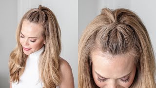 HAIR HACK 🦋🤍 EASY HALFUP ELASTIC HAIRSTYLE [upl. by Scarface]